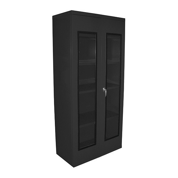 Equipto Quickview Cabinet 18X36X78, BK QVC361878-BK