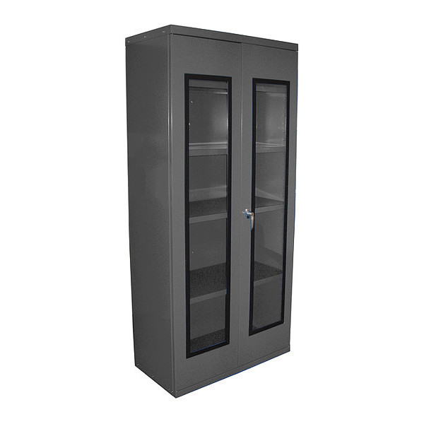 Equipto Quickview Cabinet 18X36X78, GY QVC361878-GY