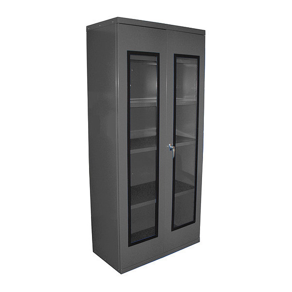 Equipto Quick View Cabinet-SetUp, 24X36X78, GY QVC362478SU-GY