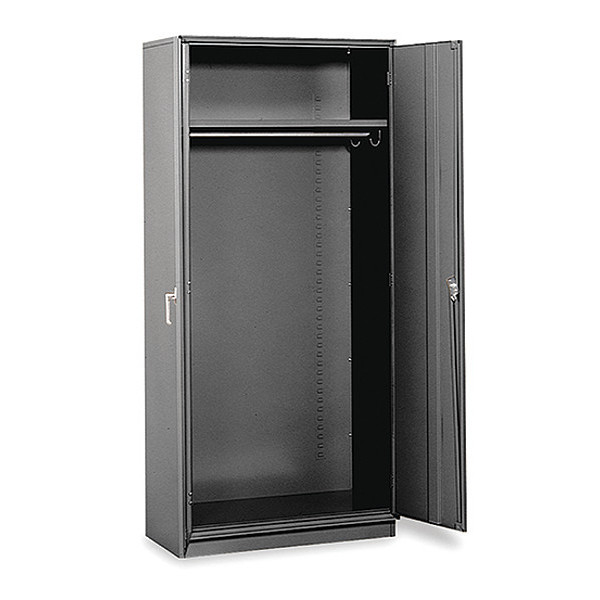 Equipto Wardrobe Cabinet 36"W x18"Dx78"H, BK 1712-BK