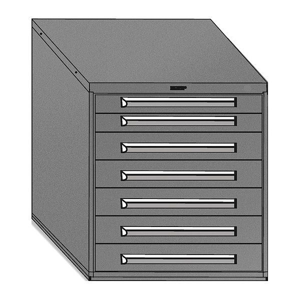Equipto Mod Drawer Cabinet W/O Dividers, 30", BK 4431-BK