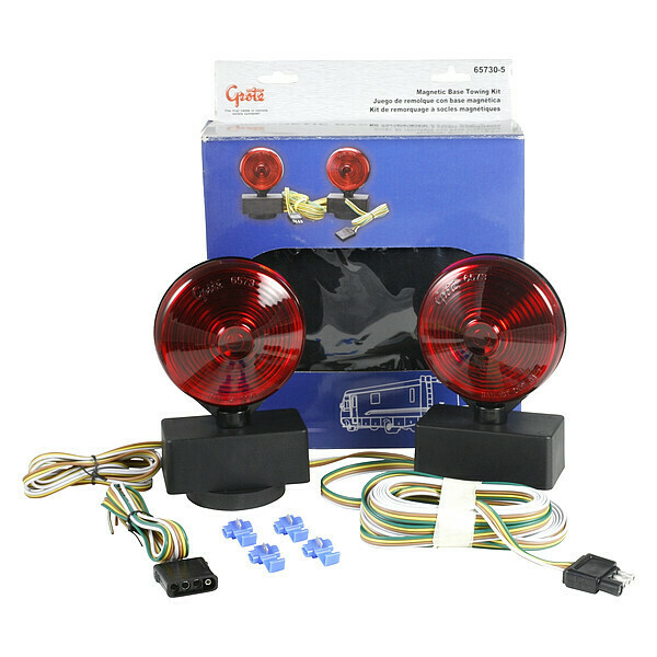 Grote Towing Kit, Economy, Magnetic Base, 12 Volt 65730-5