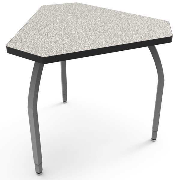 Elo Desks Classroom Desk, 30" D, 34" W, 26" to 31" H, Gray Nebula, Laminate ELO7318-ADJG4-25