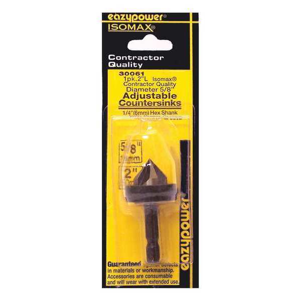 Eazypower Adjustable Countersink, 5/8", 1/4" Shank 30061