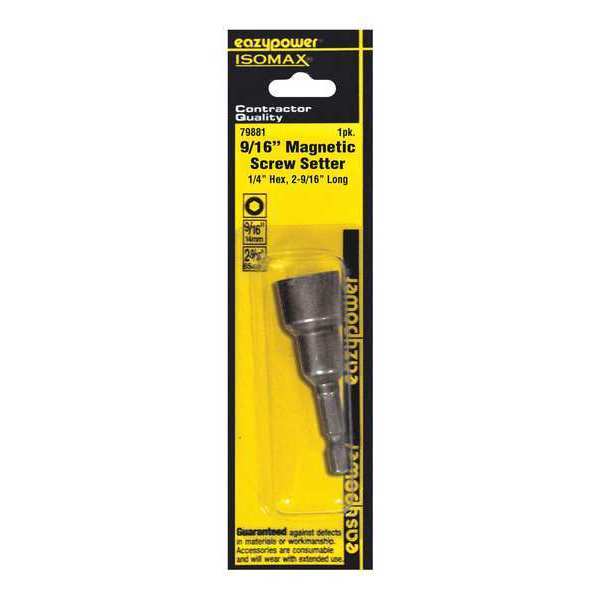 Eazypower Magnetic Nut Setters, 9/16", 2-9/16" 79881