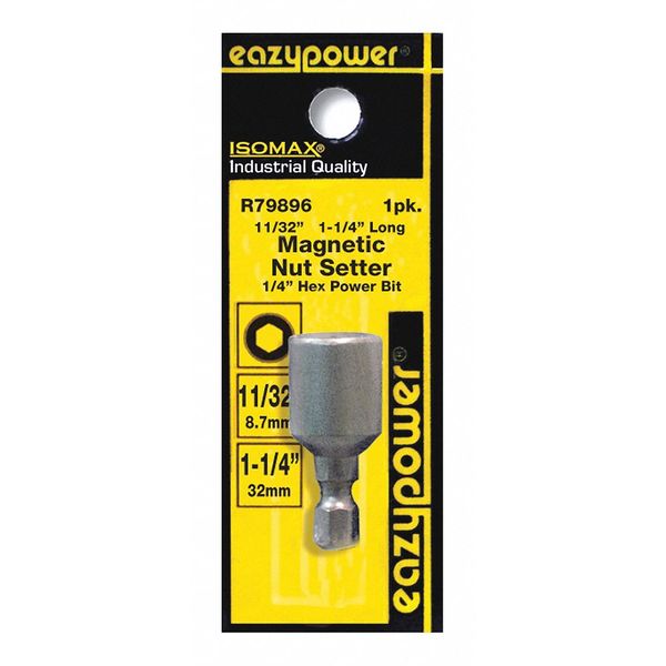 Eazypower Magnetic Nut Setters, 11/32", 1-1/4" 79896