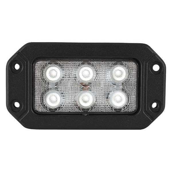 Buyers Products 6.5 Inch by 3.5 Inch Rectangular LED Clear Flood Light 1492191