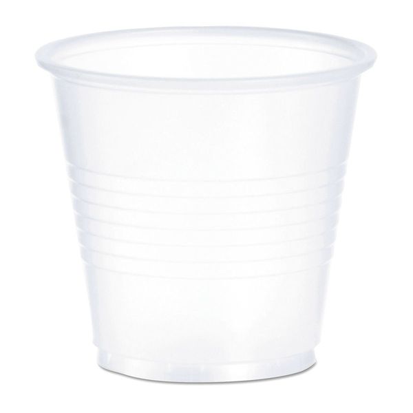 Dart Plastic Cup 3.5 oz., Clear, Plastic, Pk100 Y35PK