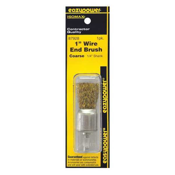 Eazypower Coarse Wire Wheel End Brush, 1", 1/4" 87928