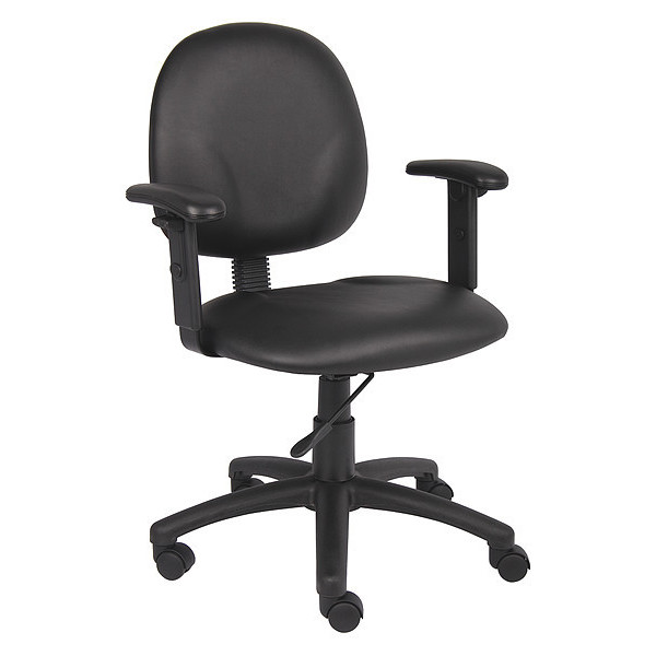 Boss Vinyl Task Chair, Adjustable, Black B9091-CS