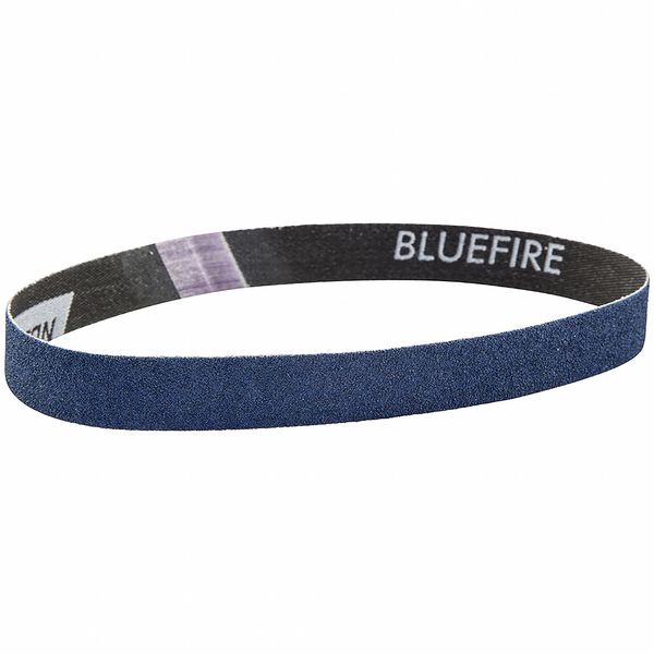 Norton Abrasives Sanding Belt, Coated, Zirconia Alumina, 40 Grit, Extra Coarse, BlueFire R887D, Blue 66254492526