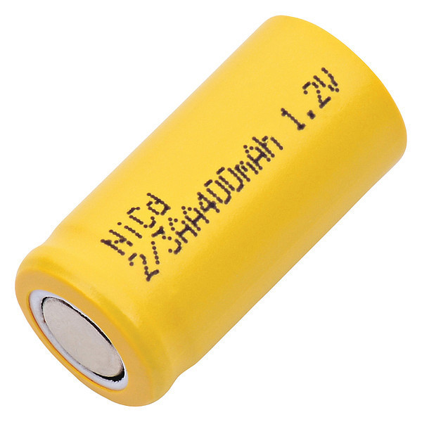 Dantona Battery 1.2 Volt Nickel Cadmium Dantona Single Cell Battery 1/2AA-400