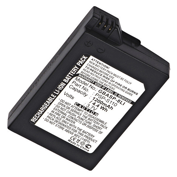 Ultralast Battery 3.7 Volt Lithium Ion Ultralast Video Game Battery GBASP-8LI