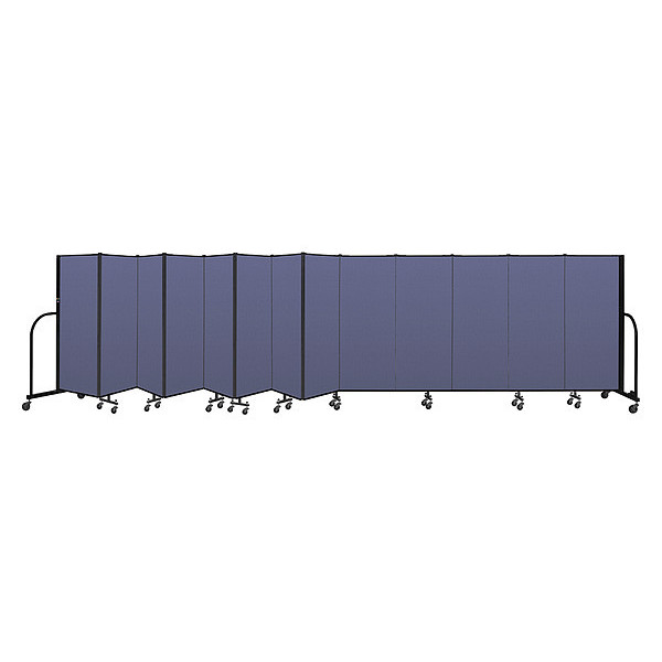 Screenflex Portable Room Divider, 13 Panel, 5 ft. H CFSL5013-DS