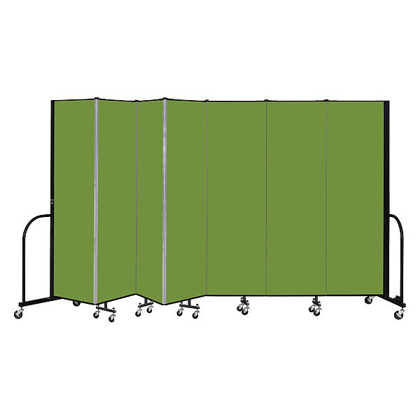 Screenflex Portable Room Divider, 7 Panel, 6 ft. 8"H CFSL687-DA
