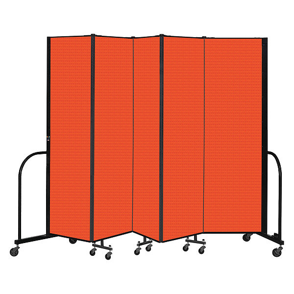 Screenflex Portable Room Divider, 5 Panel, 6 ft. 8"H CFSL685-DJ