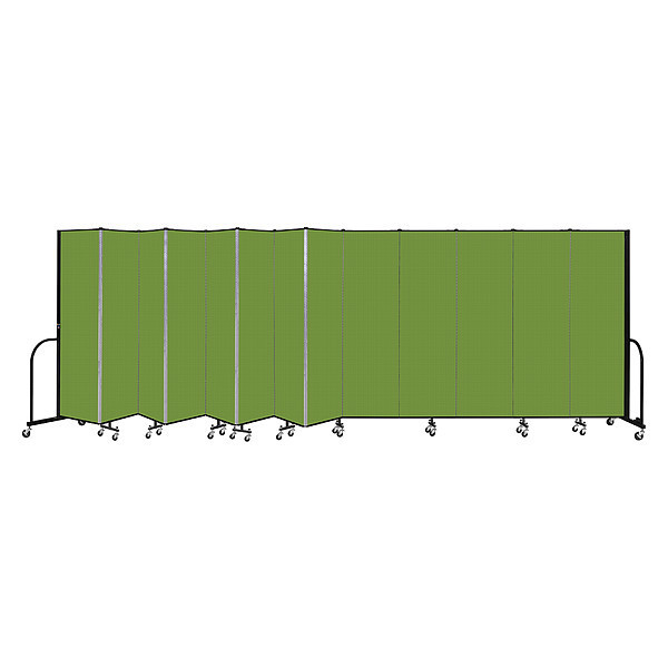 Screenflex Portable Room Divider, 13 Panel, 6 ft. 8"H CFSL6813-DA