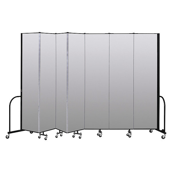 Screenflex Portable Room Divider, 7 Panel, 8 ft. H CFSL807-DT