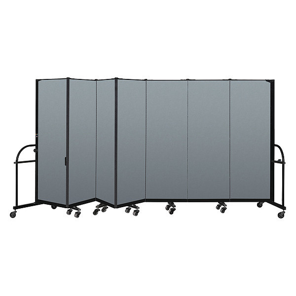 Screenflex Heavy DUty Room Divider, 7 Panel, 6 ft. H HFSL607-VB