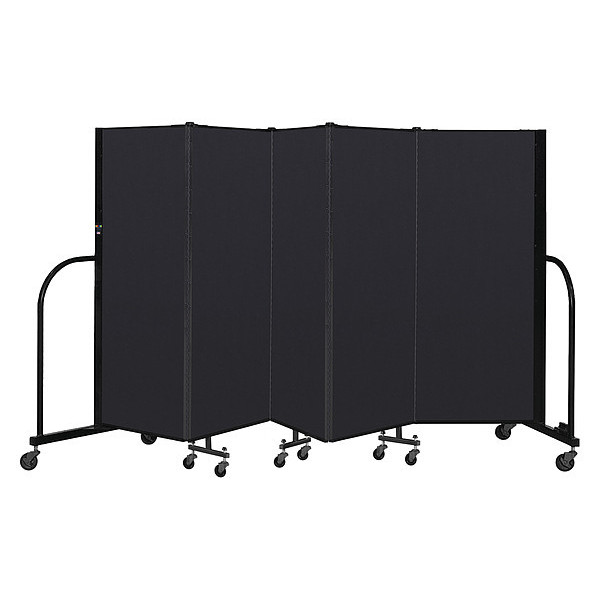 Screenflex Portable Room Divider, 5 Panel, 5 ft. H CFSL505-DX