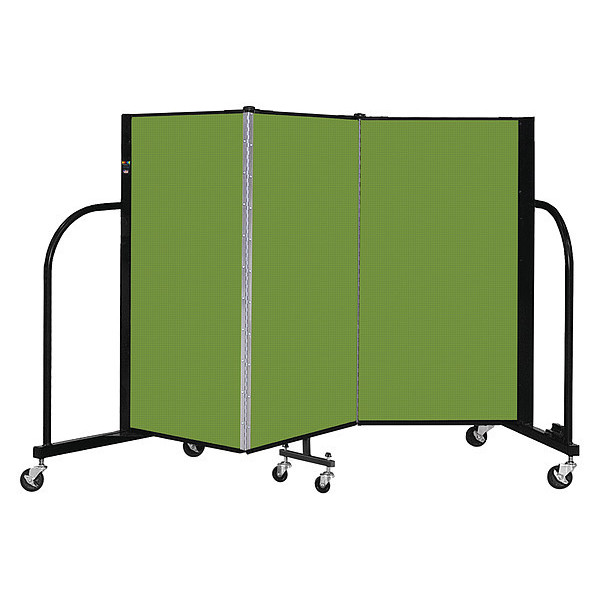 Screenflex Portable Room Divider, 3 Panel, 4 ft. H CFSL403-DA