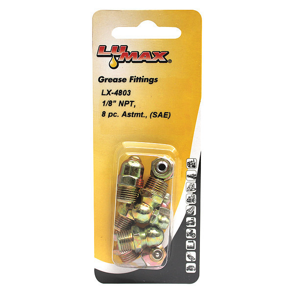 Lumax 8 Pc. Assortment, 1/8" NPT Thread LX-4803