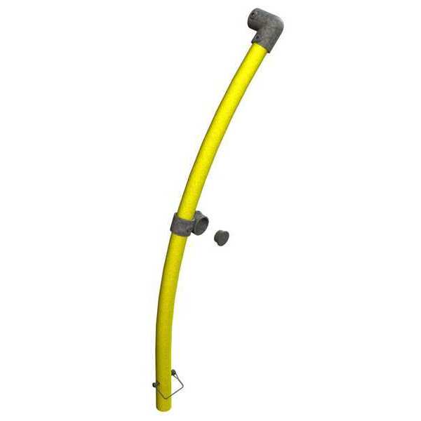 Railguard 200 End Kit, Curved Stanchion, Safety Yellow 409203