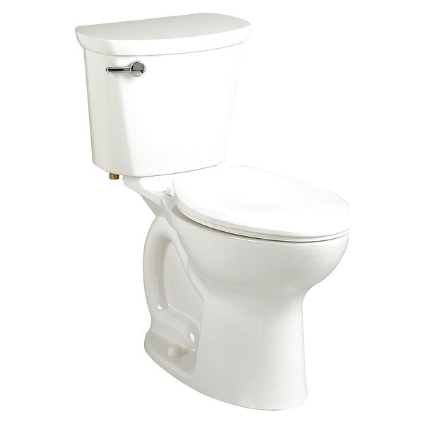 American Standard Cadet Pro Right Height Round Front 1.6 G, 1.6 gpf, Cadet Flushing System, Floor Mount, Round, White 215BA.004.020