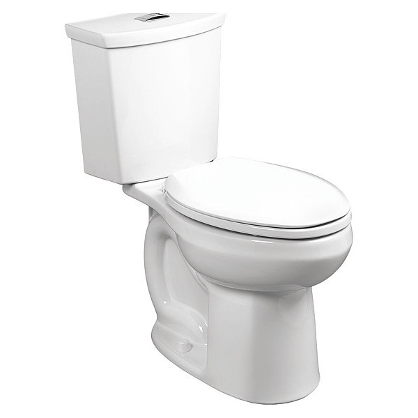American Standard H2Option 2Flush RdFrt 0.92/1.28GPF Toilet, 0.92/1.28 gpf, Siphonic Dual Flush, Floor Mount, Round 2889.518.020