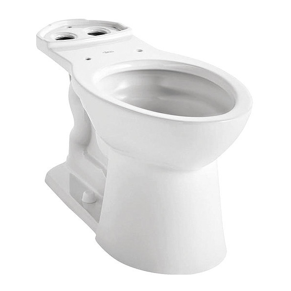 American Standard Vormax RHe Elong Bowl w/2 Bolt Hole Cove, 1.0 gpf, Floor Mount, Elongated, White 3385A.101.020