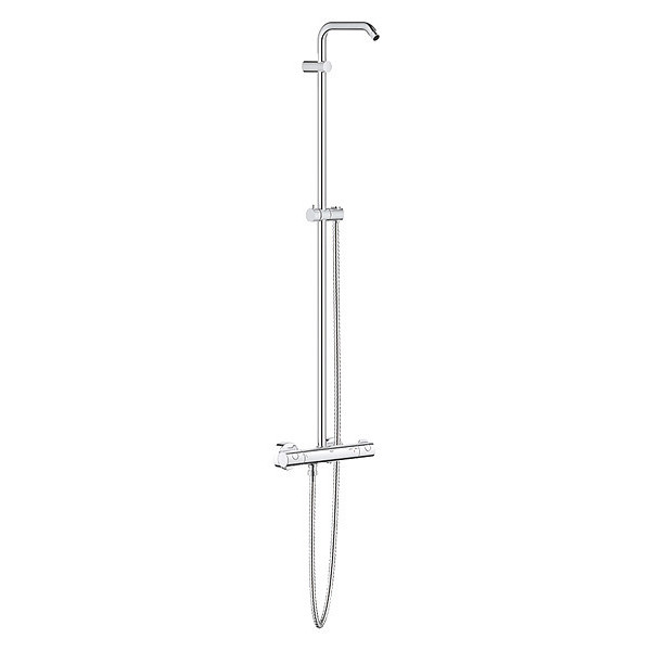 Grohe Shower System with Thermostat, Chrome, Wall 26421000