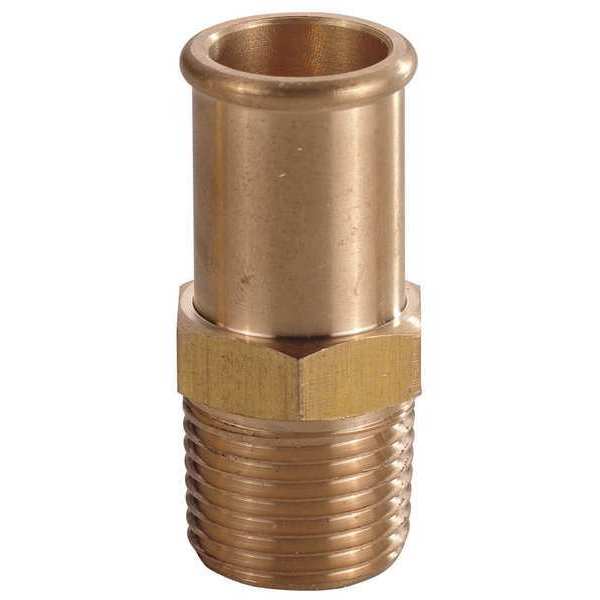 SPEEDAIRE Barbed Hose Fitting: For 1/4 in Hose I.D., Hose Barb x NPT, 1/4  in x 1/4 in Fitting Size