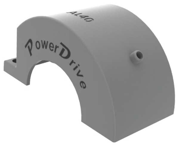Powerdrive Chain Coupling Cover, O D 4-3/4 In AL50