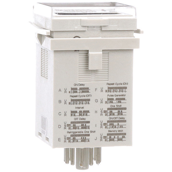 Schneider Electric Time Delay Rlay, 12 to 240VAC/DC, 12A, DPDT TDRPRO-5100