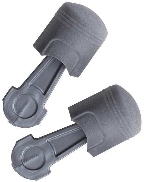 3M E-A-R Pistonz Disposable Foam Ear Plugs, Pod Shape, 29 dB, Silver, 100 PK 93401