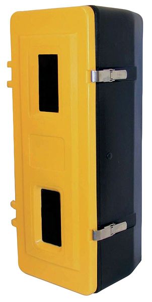 Zoro Select Safety Cabinet, Escape, 27-1/2" H, 11-3/4" W, Yellow 6ATL8