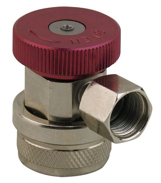 Zoro Select Automotive Service Connector, Red, High, Connection Size: 14mm Female Side Port 6AWR3
