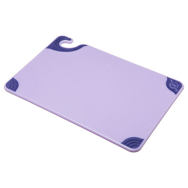 San Jamar Cutting Board, 12x18, Purple CBG121812PR