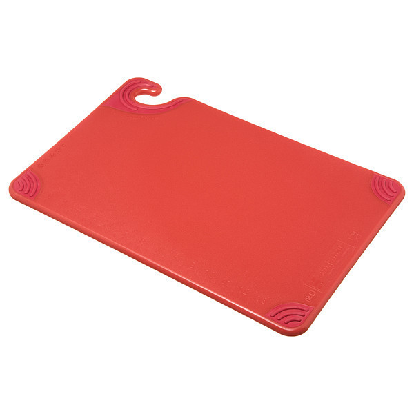 San Jamar Cutting Board, 12x18, Red CBG121812RD