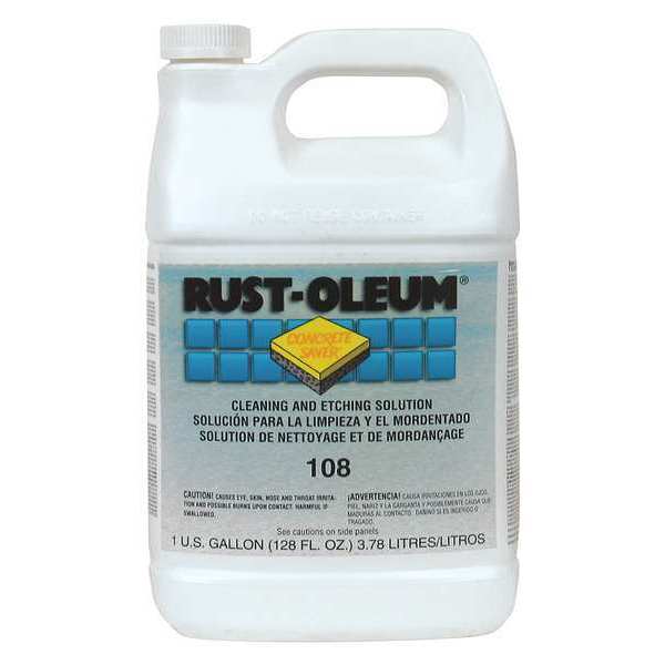Rust-Oleum Cleaning and Etching Solution, 1 gal, Jug, Pink 108402