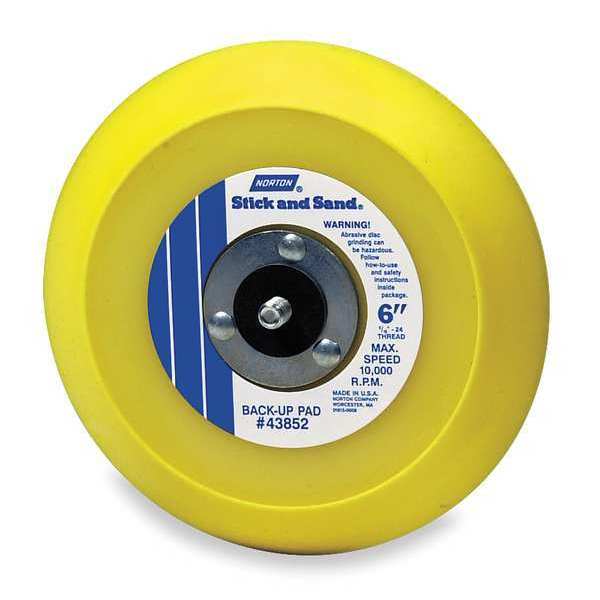 Norton Abrasives Adhesive/PSA Disc BU Pad, 6D 63642506141