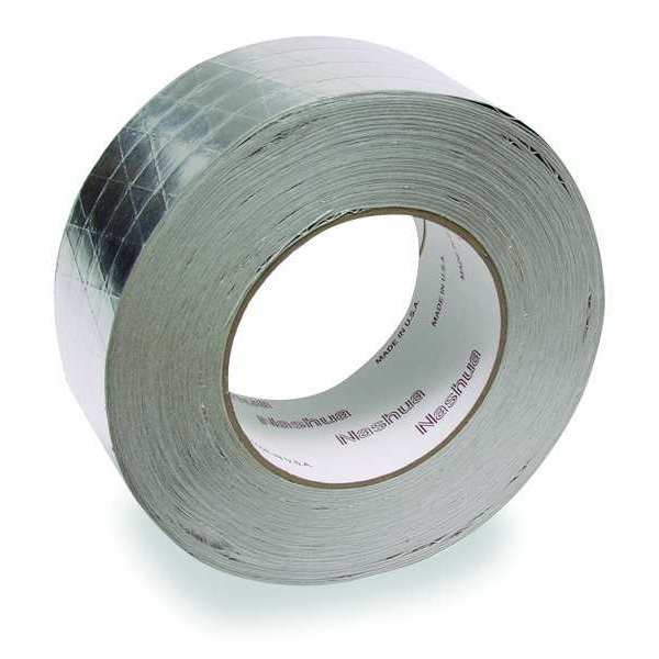 Nashua Foil Tape, 2 13/16 in W x 50 1/4 yd L, 8 mil Thick, Silver, FSK, 1 Pk FSK