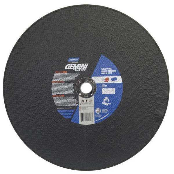 Norton Abrasives CutOff Wheel, Gemini, 16"x7/64"x1", 3820rpm 66253410198