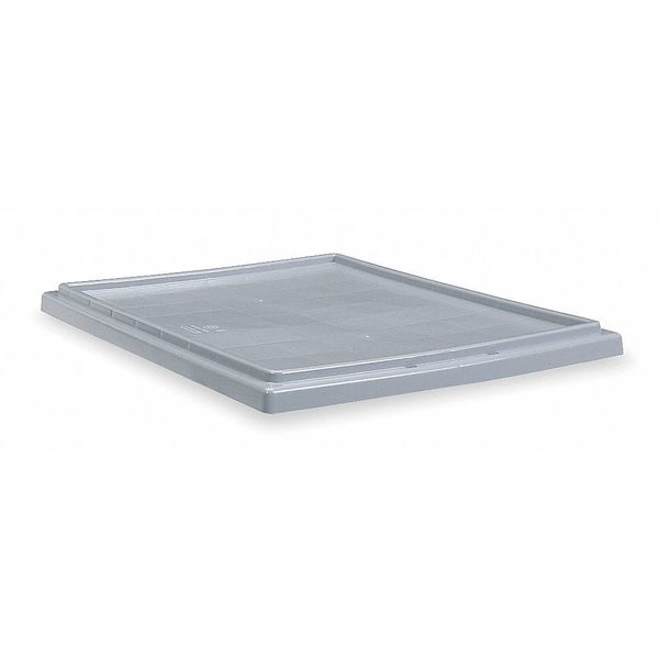 Akro-Mils Gray Plastic Lid, 19-1/2 in W 35301GREY