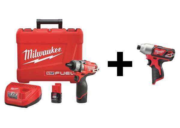 Milwaukee Tool Cordless Screwdriver Kit 2402-22, 2462-20