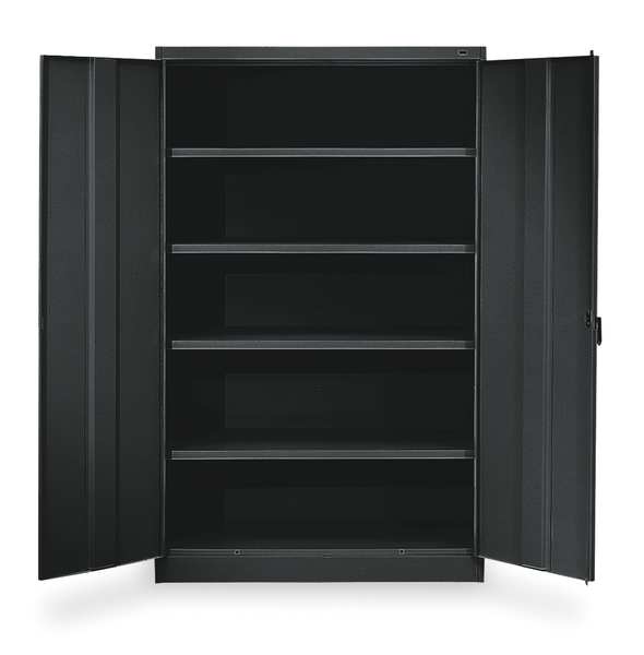 Tennsco 22 ga. ga. Steel Storage Cabinet, 36 in W, 78 in H 2470 BLACK