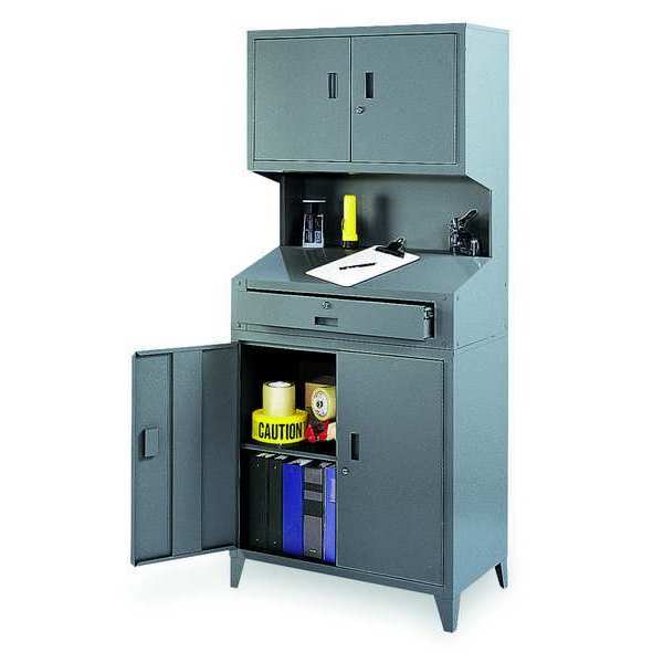 Zoro Select 1 Drawer Shop Desk, Gray SW02010G