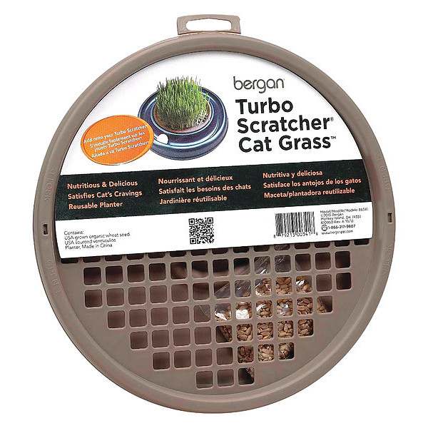 Bergan Turbo Cat Grass Brown 10" x 10" x 1" 88341