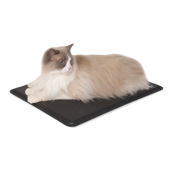 K&H Pet Products Outdoor Heated Kitty Pad Black 12.5" x 18.5" x 0.5" 3093