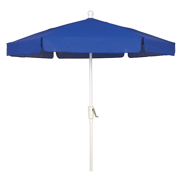 Fiberbuilt Garden Umbrella Crank White, Blue, 7.5 ft. 7GCRW-PACIFIC BLUE